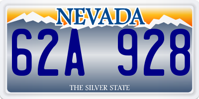 NV license plate 62A928