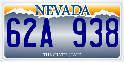 NV license plate 62A938