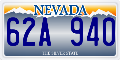 NV license plate 62A940