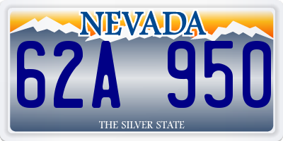 NV license plate 62A950