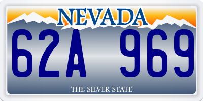 NV license plate 62A969