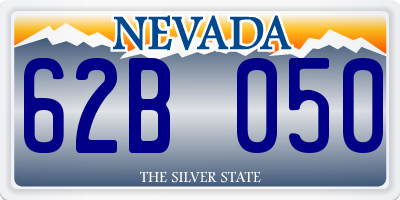 NV license plate 62B050