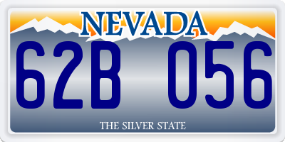 NV license plate 62B056