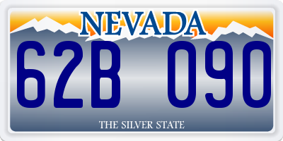 NV license plate 62B090
