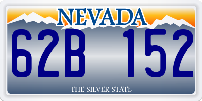 NV license plate 62B152