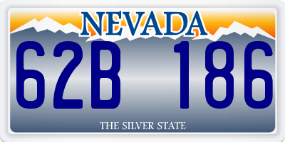 NV license plate 62B186