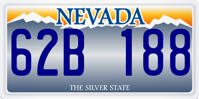 NV license plate 62B188