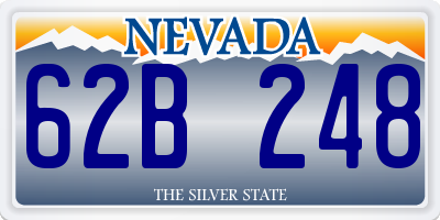 NV license plate 62B248