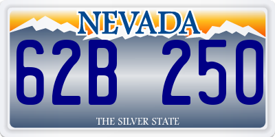 NV license plate 62B250
