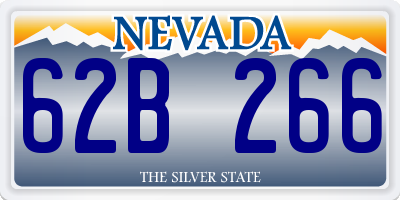 NV license plate 62B266