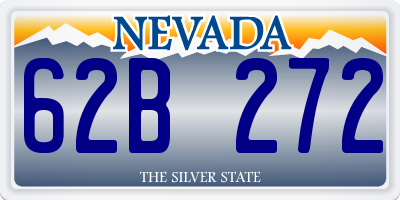 NV license plate 62B272