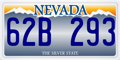 NV license plate 62B293