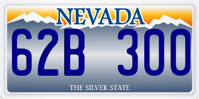 NV license plate 62B300