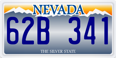 NV license plate 62B341