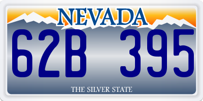 NV license plate 62B395