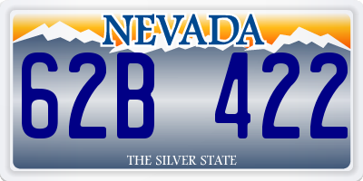 NV license plate 62B422