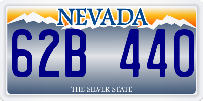 NV license plate 62B440