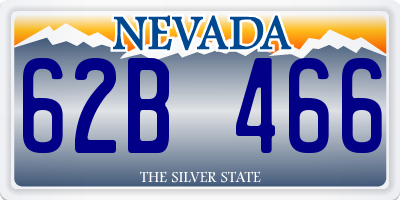 NV license plate 62B466