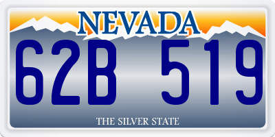 NV license plate 62B519