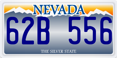 NV license plate 62B556