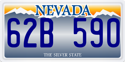 NV license plate 62B590