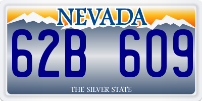 NV license plate 62B609
