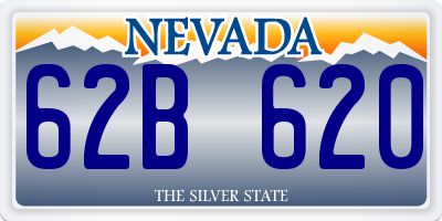 NV license plate 62B620