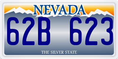 NV license plate 62B623