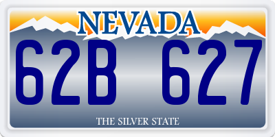 NV license plate 62B627