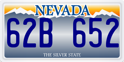 NV license plate 62B652