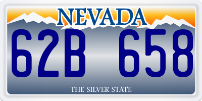 NV license plate 62B658