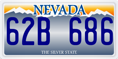 NV license plate 62B686
