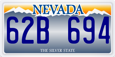 NV license plate 62B694