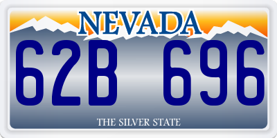 NV license plate 62B696