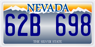NV license plate 62B698