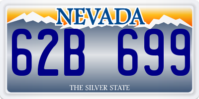 NV license plate 62B699