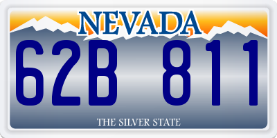 NV license plate 62B811