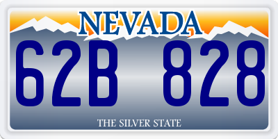 NV license plate 62B828