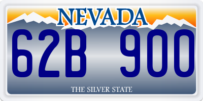 NV license plate 62B900
