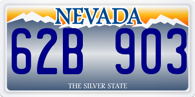 NV license plate 62B903