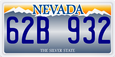 NV license plate 62B932