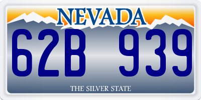 NV license plate 62B939