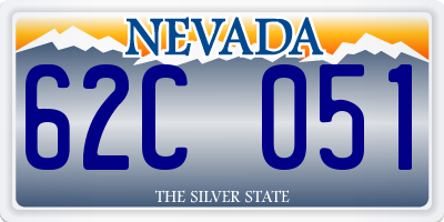NV license plate 62C051