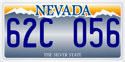 NV license plate 62C056