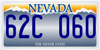 NV license plate 62C060