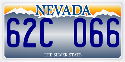 NV license plate 62C066