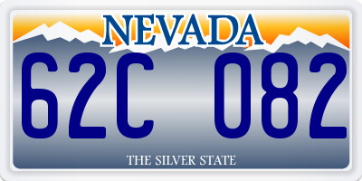 NV license plate 62C082