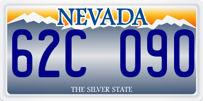 NV license plate 62C090