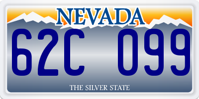 NV license plate 62C099