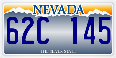 NV license plate 62C145